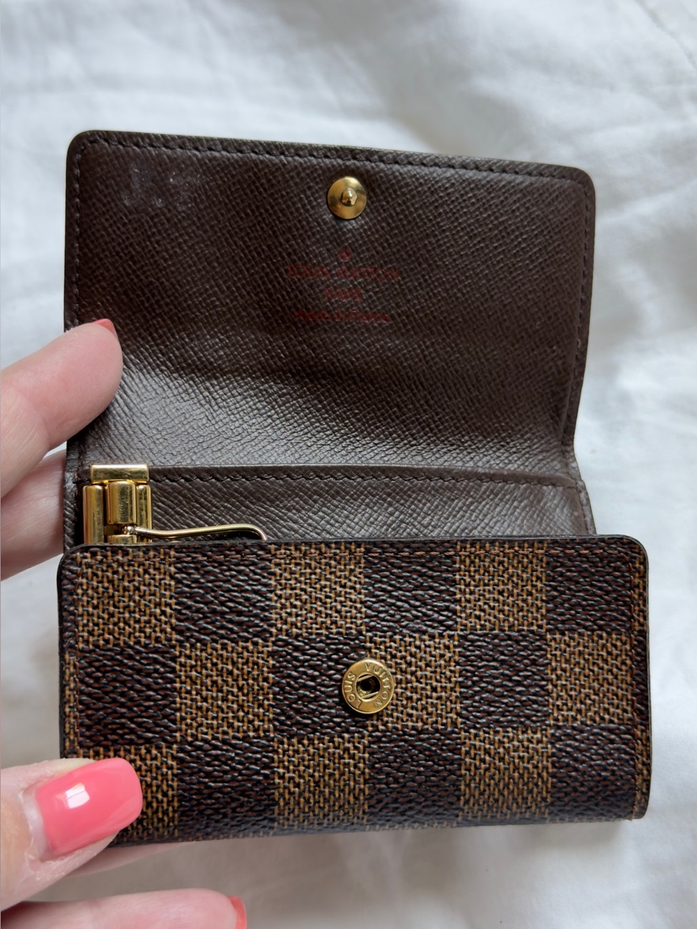 Louis Vuitton Damier Ebene Multicles 6 Key Card Holder Authentic - Picture 5 of 13